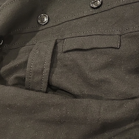 Elegant Pea Trench Coat - Picture 6 of 8